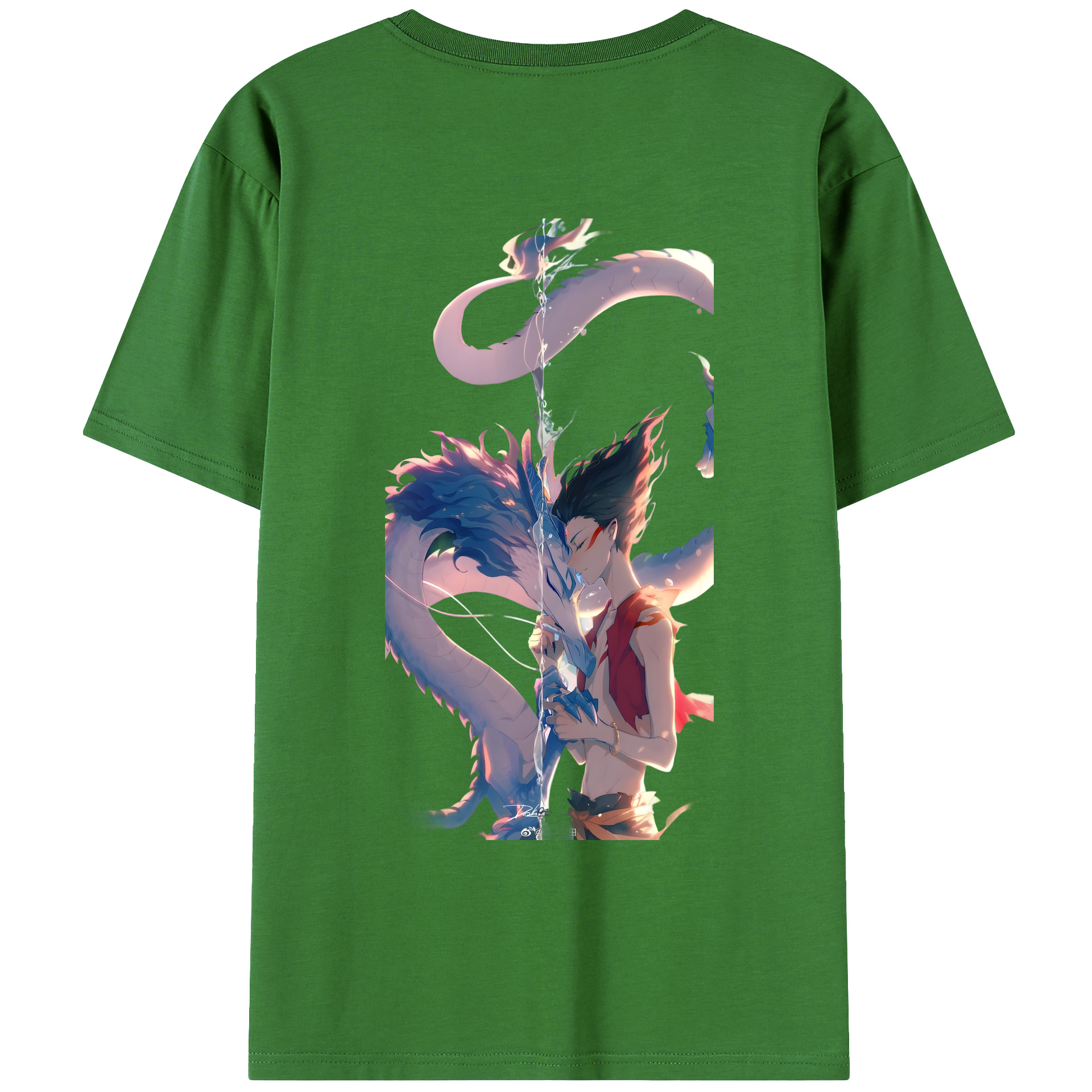 （画像用） Ne Zha 2 ナタ 魔童の大暴れ レディース半袖Tシャツ(バックプリント)